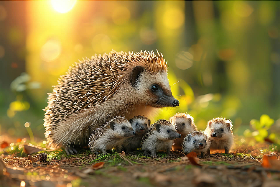 Igel Familie